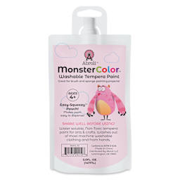 Abroli MonsterColor Washable Tempera Paint - Pink, 5 oz Pouch