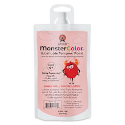 Abroli MonsterColor Washable Tempera Paint - Red, 5 oz Pouch