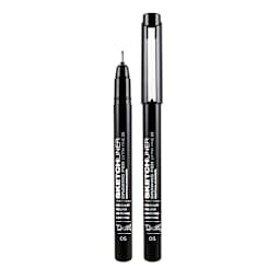Sketchliner 5-Pen Set Pigmented Black Ink; 0.1mm, 0.2mm, 0.3mm, 0.5mm and 0.8mm Nibs