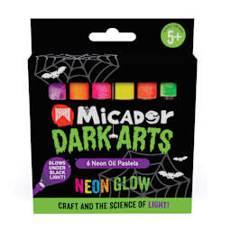 Neon Glow Oil Pastels 6-Color Set
