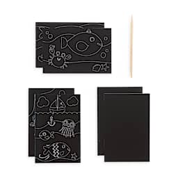 Mini Scratch & Scribble Art Kits Friendly Fish