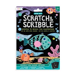 Mini Scratch & Scribble Art Kits Friendly Fish