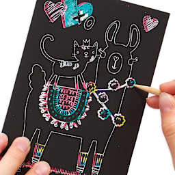 Mini Scratch & Scribble Art Kits Funtastic Friends