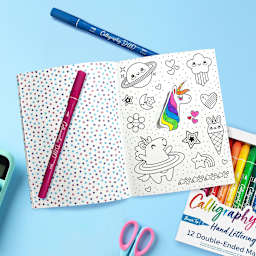 Cute-A-Licious Doodles Sticker Book 400+ Color-In Sticker Book