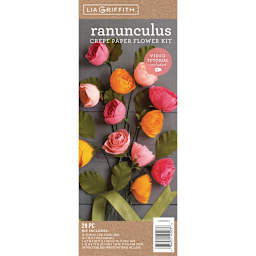 Crepe Paper Ranunculus Flower Kit Ranunculus Kit
