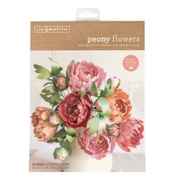 Frosted Paper Stack Kits Peony Flowers Kit