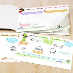 Micador jR. Drawing Activity Pad, Learn to Draw Activity Pad