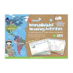 Micador jR. WorldBuildA Drawing Activities Pad, 8.25 in x 11.75 in (A4)