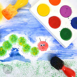 Low-Mess Washable 6-Color Paint Disc Sets Bright Colors