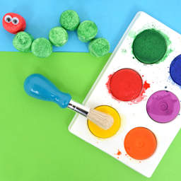 Low-Mess Washable 6-Color Paint Disc Sets Bright Colors