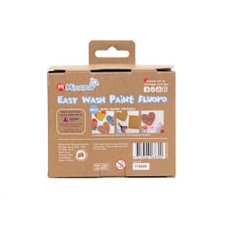 Easy Wash Paint Sets 4-Color Fluorescent Set - 60ml Jars