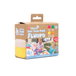 Easy Wash Paint Sets 4-Color Fluorescent Set - 60ml Jars