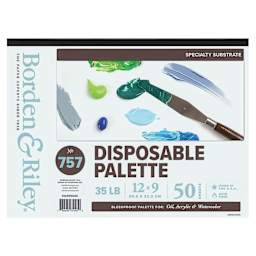 Borden & Riley Palette Paper - 9" x 12", 50 Sheets