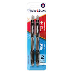 Profile Ballpoint Pens Black - 2/Pkg.