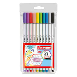 Pen 68 Brush Sets 10-Pen Wallet Set