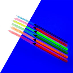 Neon Glow Jumbo Pencils 6-Color Set