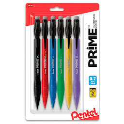 PENTEL MECH PNCL PRIME ASST CLR 6CD