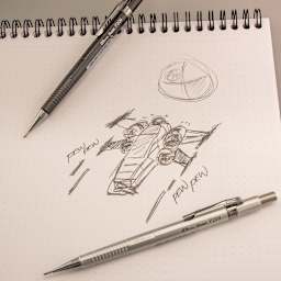 Sharp Mechanical Pencils Metallic Silver