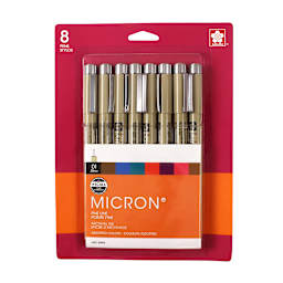 Pigma Micron Pen Sets 8-Color 01 Set