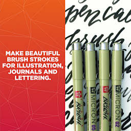 Pigma Brush Pens 8-Pen Set - Peggable