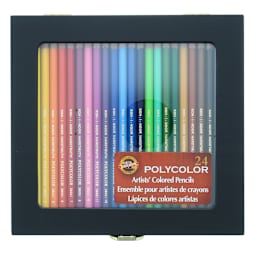 POLYCOLOR PENCIL Wood Box Set of 24