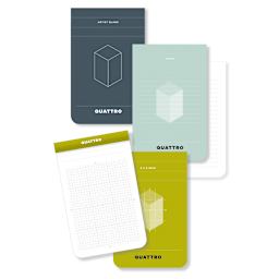 Global Art Quattro Journal, 3.5 in x 5.5 in, Blank, 60/Sheets