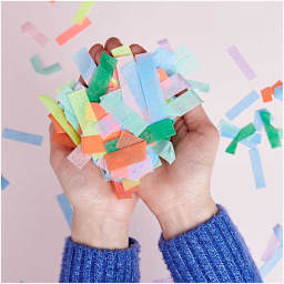 Tissue Paper Confetti Rectangle - Multi-Color