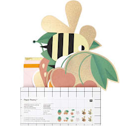 Rico Design Greeting Cards Bee/Fruit/Flower 6.7" x 4.75"
