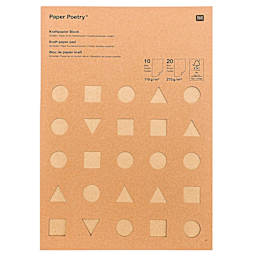 Rico Design Kraft Pad - Mixed Weights 110 gsm/270 gsm, 30 Sheets