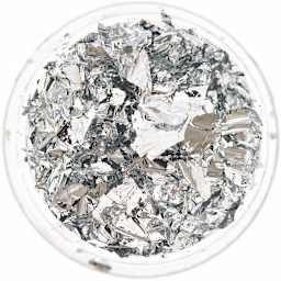 Resin Leaf Metal Flakes Silver
