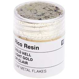 Resin Leaf Metal Flakes Light Gold