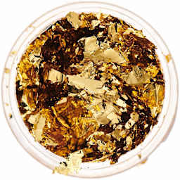 Resin Leaf Metal Flakes Gold