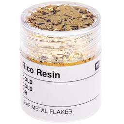 Resin Leaf Metal Flakes Gold