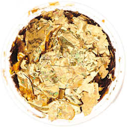 Resin Leaf Metal Flakes Holographic Gold