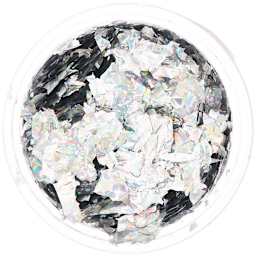Resin Leaf Metal Flakes Holographic Silver