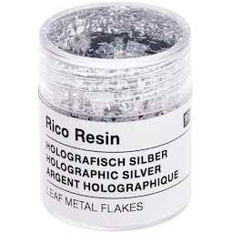 Resin Leaf Metal Flakes Holographic Silver