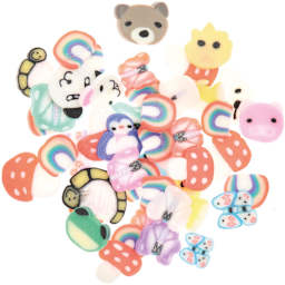 Resin Filling Materials Animals, Rainbows, Mushrooms - 4.5g
