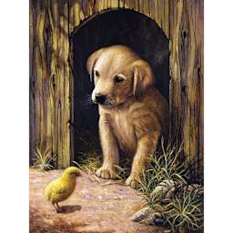 Junior Painting by Numbers Labrador Puppy