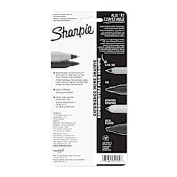 Sharpie Twin Tip Permanent Markers 4-Color Carded Set (Black, Blue, Green, Red)