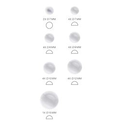 Silicone Molds Spheres & Hemispheres - Outer Mould 4 x 21.5 cm