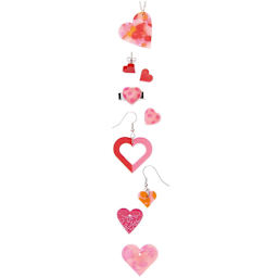 Silicone Molds Pendants Hearts - Outer Mould 4 x 21.5 cm