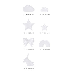 Silicone Molds Pendants Rainbow - Outer Mould 4 x 21.5 cm