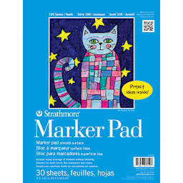Strathmore Kids Marker Paper Pad, 9 in x 12 in, 30 sheets