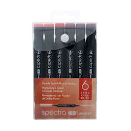 Spectra AD Marker Set 6-Marker Set - Reds