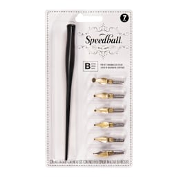 B-Style Lettering Set 6 Pens & Penholder - Peggable
