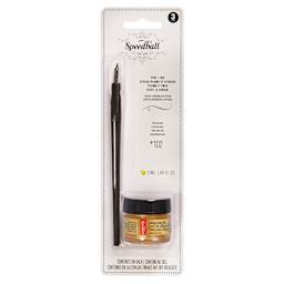 Pen & Ink Sets Pen Set with Gold Ink - Peggable