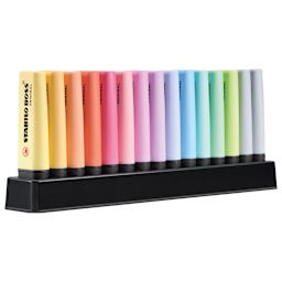 BOSS ORIGINAL Highlighters Set 15-Highlighter Pastel Desk Set