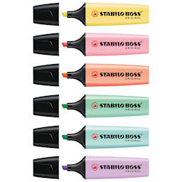 Stabilo Boss Original Highlighters - Pastel Highlighters, Set of 6