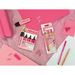 BOSS ORIGINAL Highlighters Sets 4-Piece BOSS ORIGINAL Pink Shades Set (Pink Blush, Pastel Cherry Blossom Pink, Pink & Lilac)