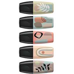 BOSS Mini Naturevibes Highlighter Set 5-Color Set (Mud Green, Earth Green, Sienna, Beige, Warm Grey)